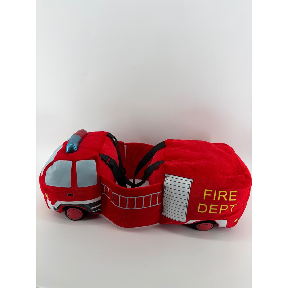 I Want To Be Kids One Size Red Fire Truck Plush Wrap Around Costume 3-7 Years